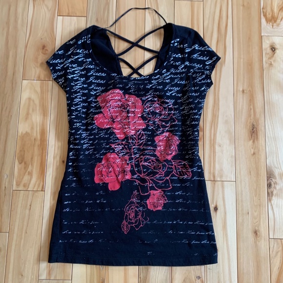 2/$15 Guess Laced Open-back Tee - Picture 9 of 9